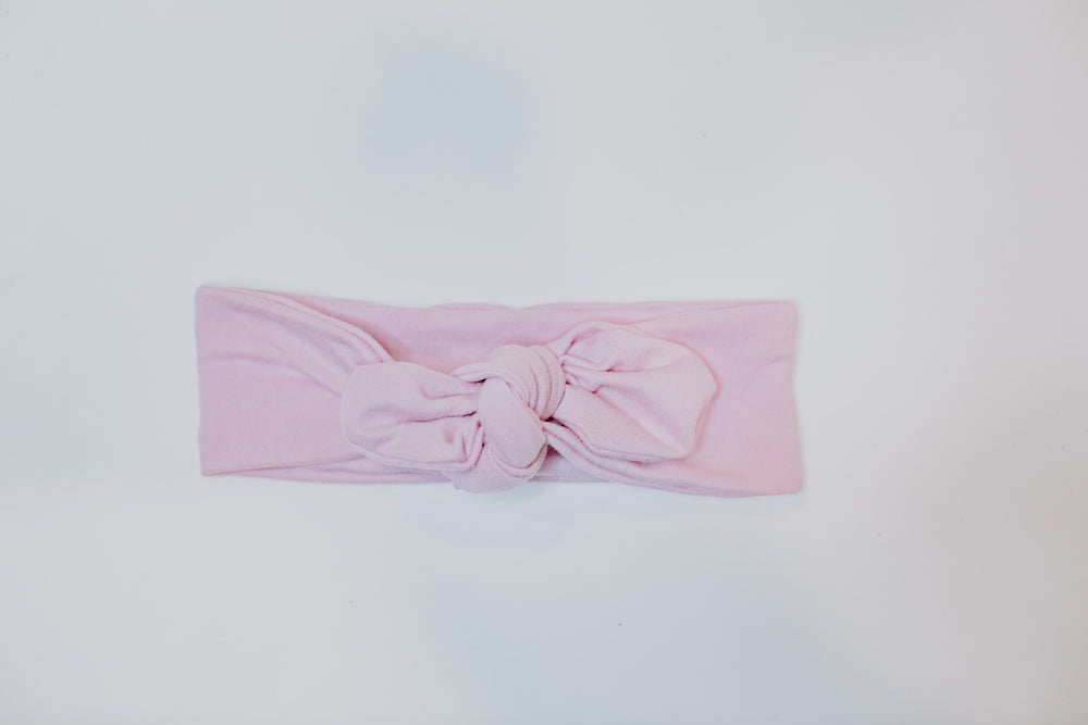 Knot Bow Headband // Pink