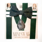 Bow Tie & Suspenders Set // Hunter Green