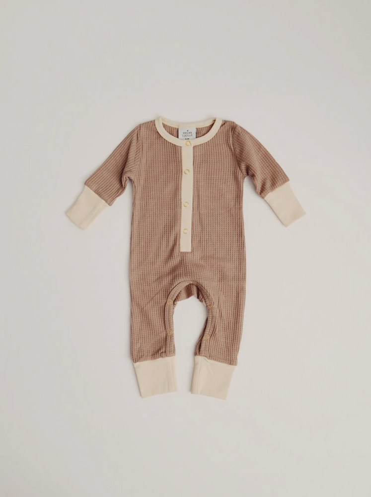 Waffle Romper // Taupe (2020)