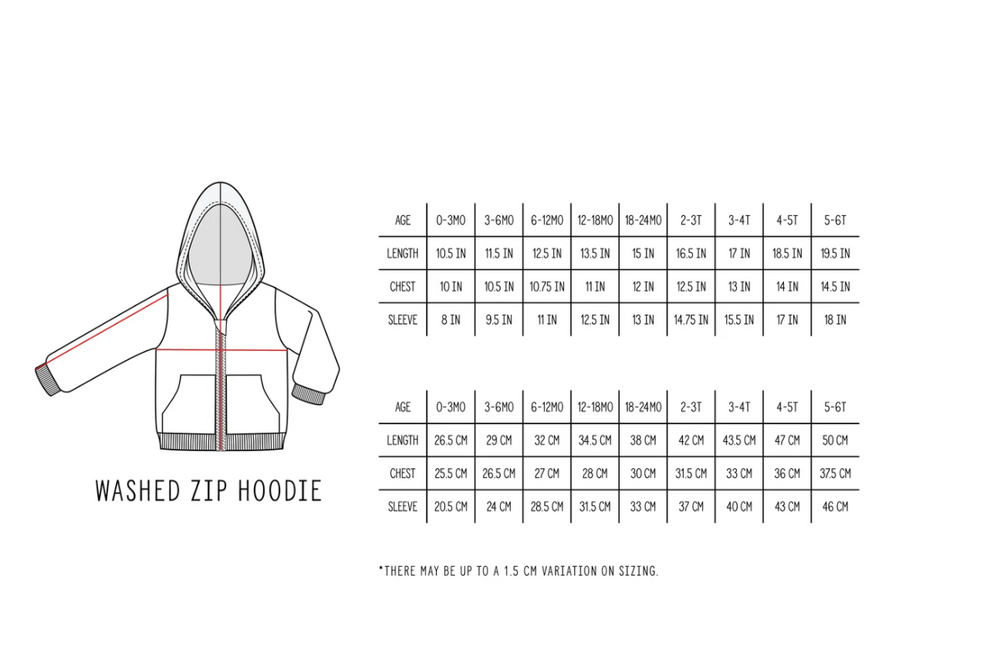 Washed Zip Hoodie // Navy