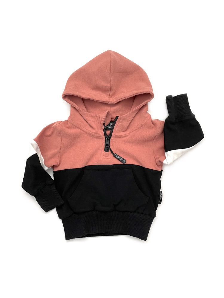 
                
                    Load image into Gallery viewer, Color Block Hoodie // Toasted Berry
                
            