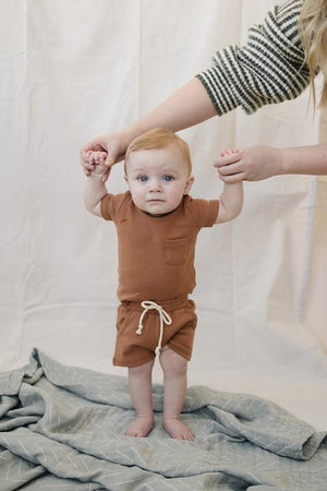 Cotton Pocket Shorts // Honey