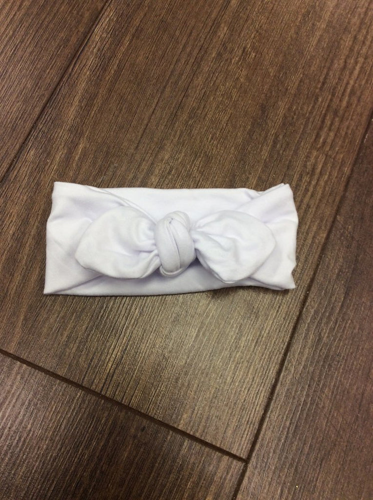 Knot Bow Headband // White