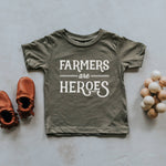 “Farmers Are Heroes” Kids Tee // OLIVE