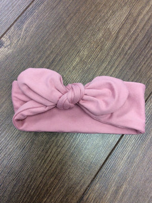 Knot Bow Headband // Pink