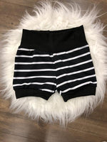Jogger Shorts // Black Stripe