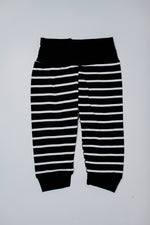 Joggers // Black & White Stripe
