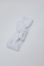 Knot Bow Headband // White