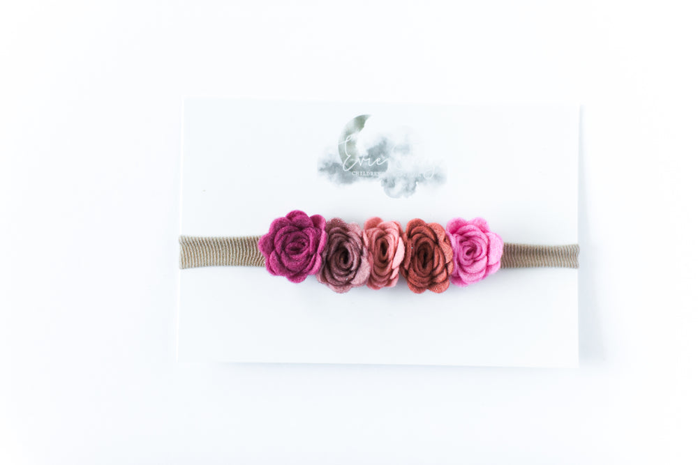 
                
                    Load image into Gallery viewer, Flower Crown Headband // Pink Ombre
                
            