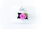 Flower Bow Clip // Pink