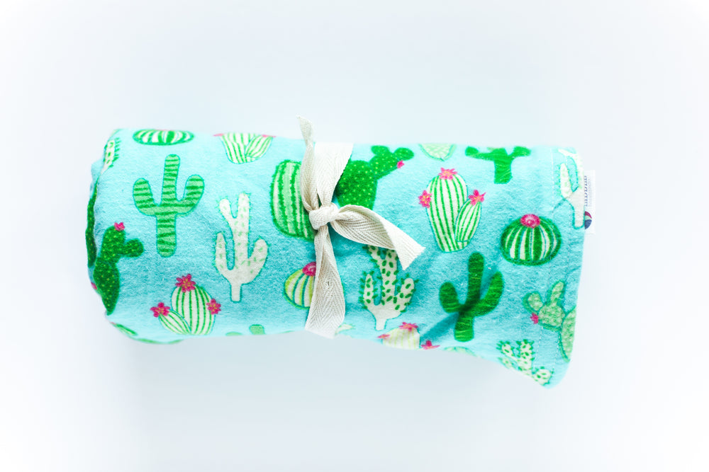 Flannel Swaddle Blanket // Cactus