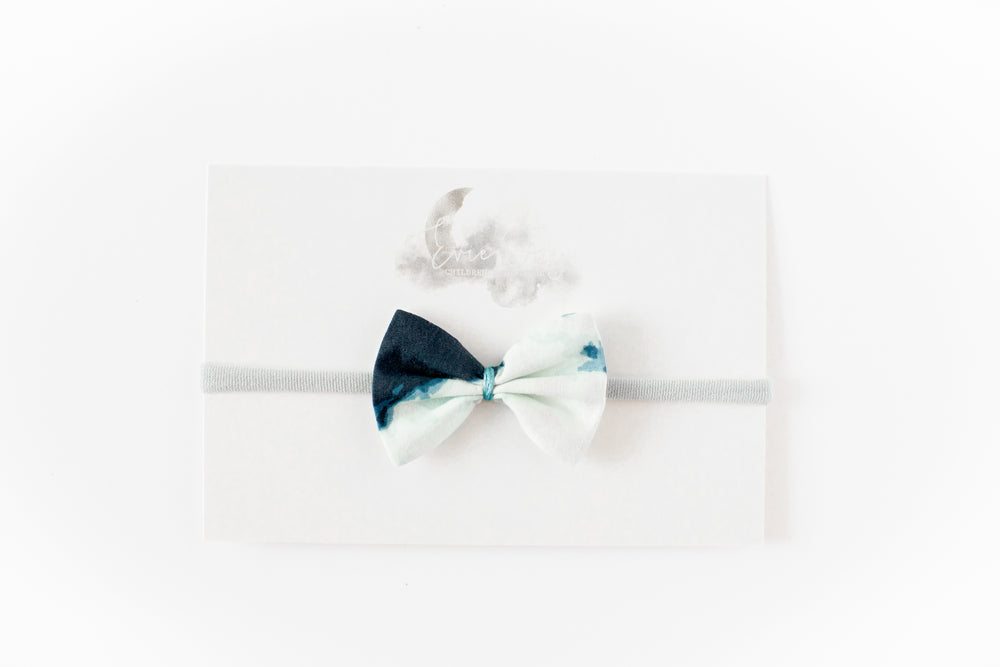 Gauze Bow Headband // Ocean