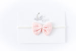 Gauze Bow Headband // Blush