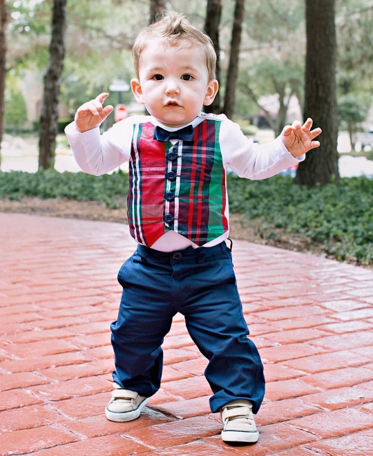 Kennedy Plaid Vest Bodysuit