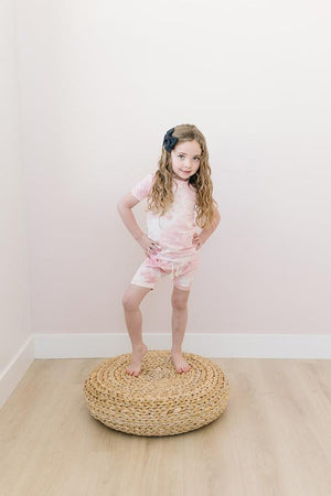 Tie Dye Two-piece Short Set // Pink