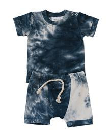 
                
                    Load image into Gallery viewer, Tie Dye Two-piece Short Set // Navy
                
            