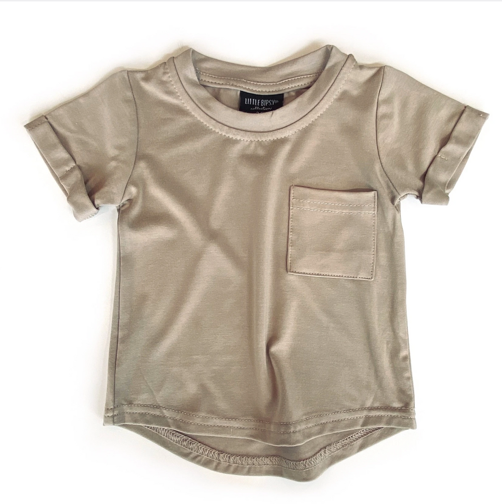 
                
                    Load image into Gallery viewer, Pocket Tee // Taupe
                
            