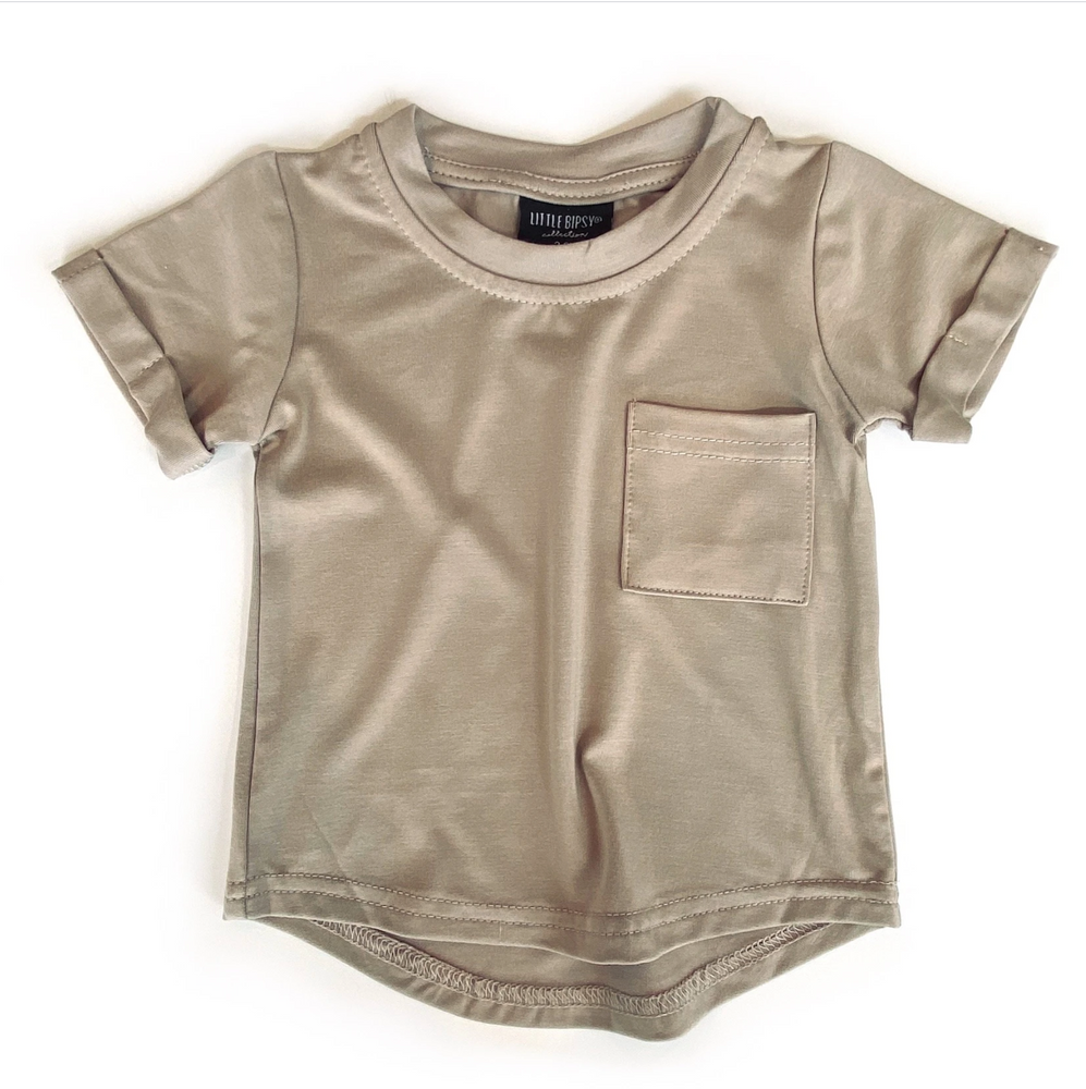 Pocket Tee // Taupe