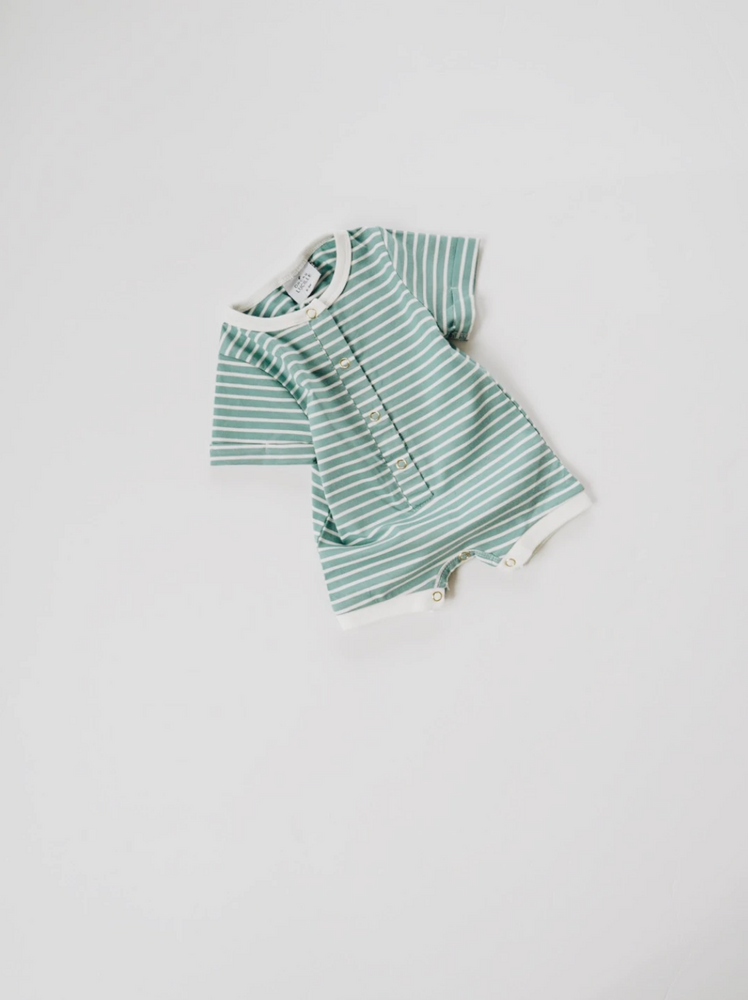 Shortie Romper // Ocean Stripe