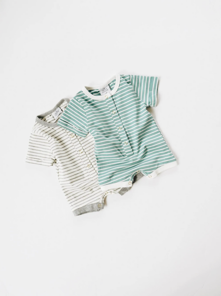 Shortie Romper // Ocean Stripe