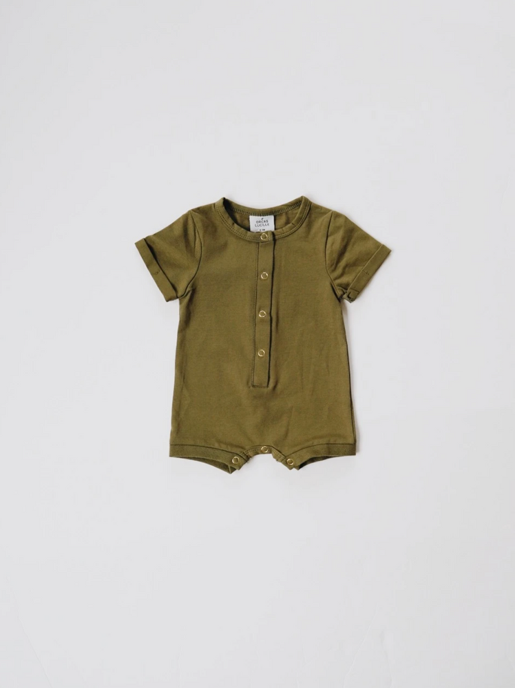 Shortie Romper // Moss