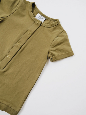 Shortie Romper // Moss