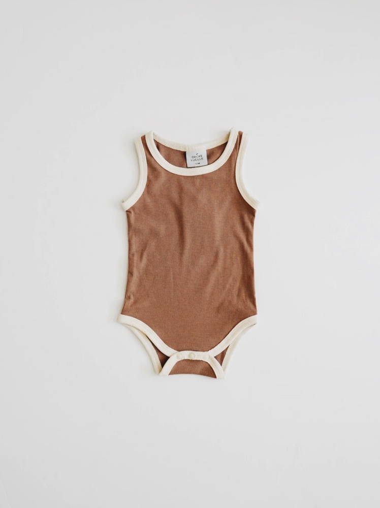 Ribbed Bodysuit // CHOCOLATE