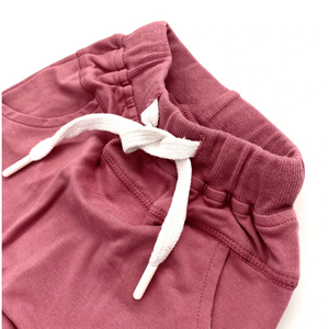 Rolled Harem Shorts // Dusty Rose