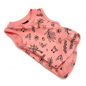 
                
                    Load image into Gallery viewer, Vacay All Day Graphic Tank // Pink Coral
                
            