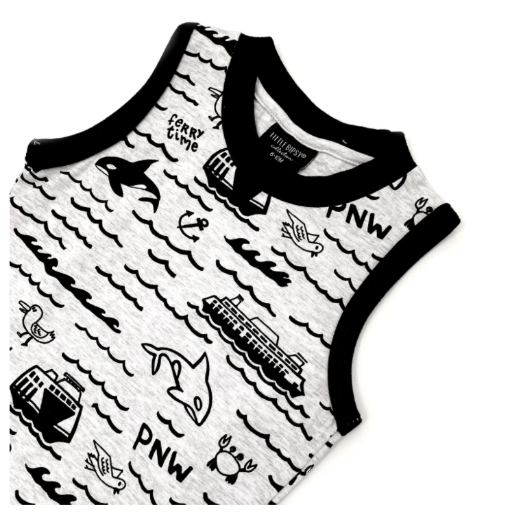 PNW Graphic Tank // Grey