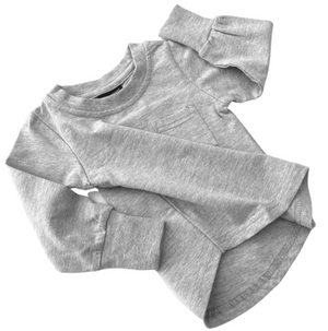 Long Sleeve Pocket Tee // GREY