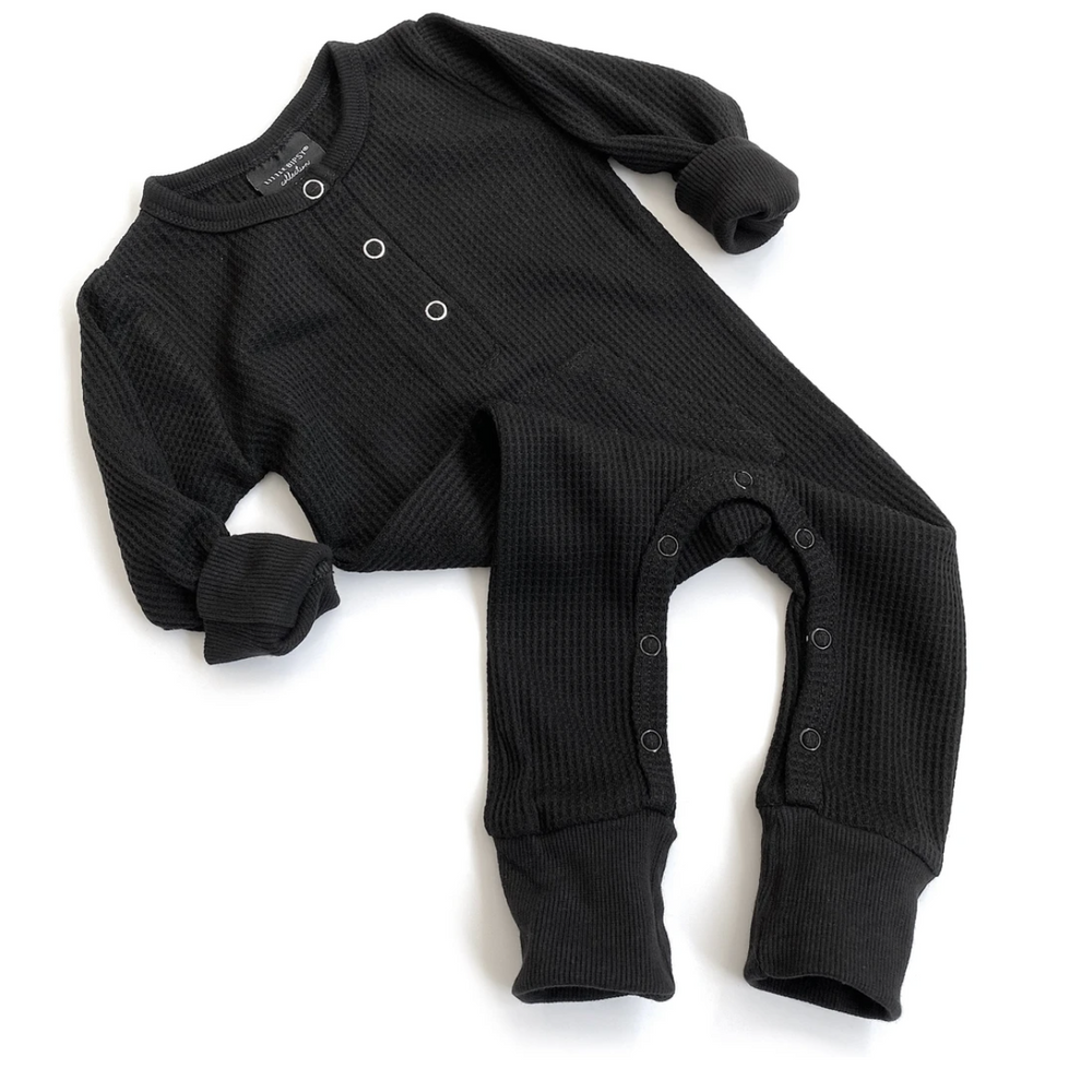 Thermal Romper // Black // 18-24 Month