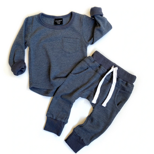Thermal Long Sleeve Tee // Navy