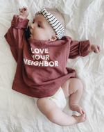 "Love Your Neighbor" Sweatshirt // Rust