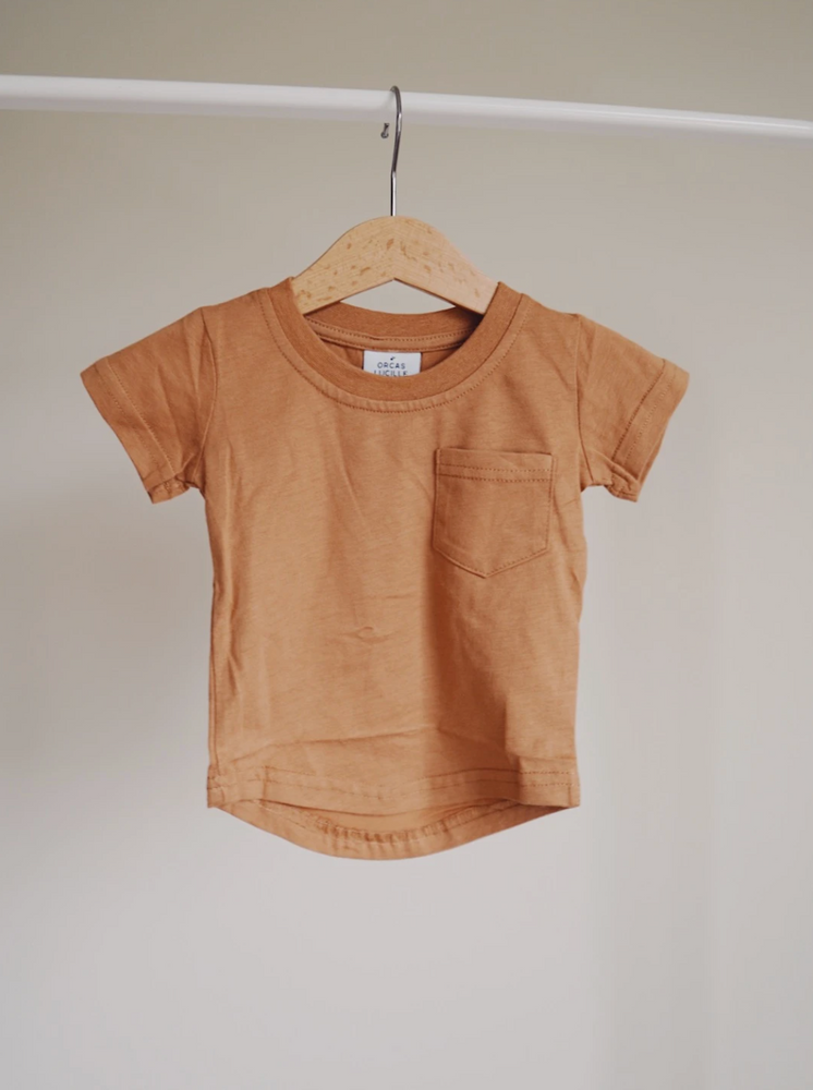 Brushed Cotton Tee // Camel