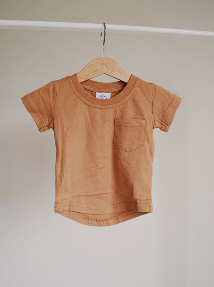
                
                    Load image into Gallery viewer, Brushed Cotton Tee // Camel
                
            