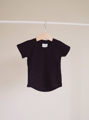 Brushed Cotton Tee // Black