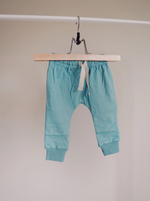 Brushed Cotton Joggers // Teal