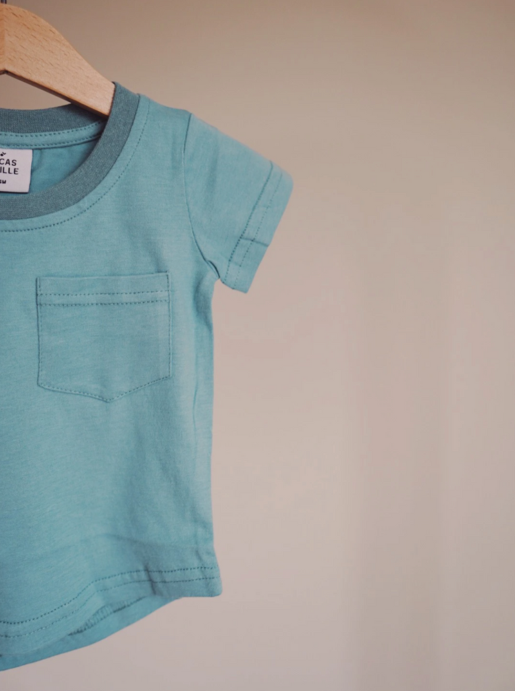 Brushed Cotton Tee // Teal