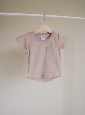 Brushed Cotton Tee // Mushroom