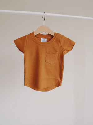 Ribbed Pocket Tee // Autumn Maple