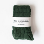 Cable Knit Tights // Forest Green