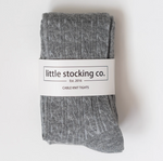 Cable Knit Tights // Gray