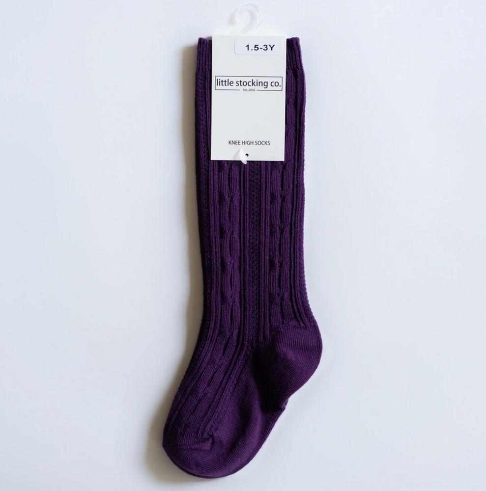 Knee High Socks // Purple Plum