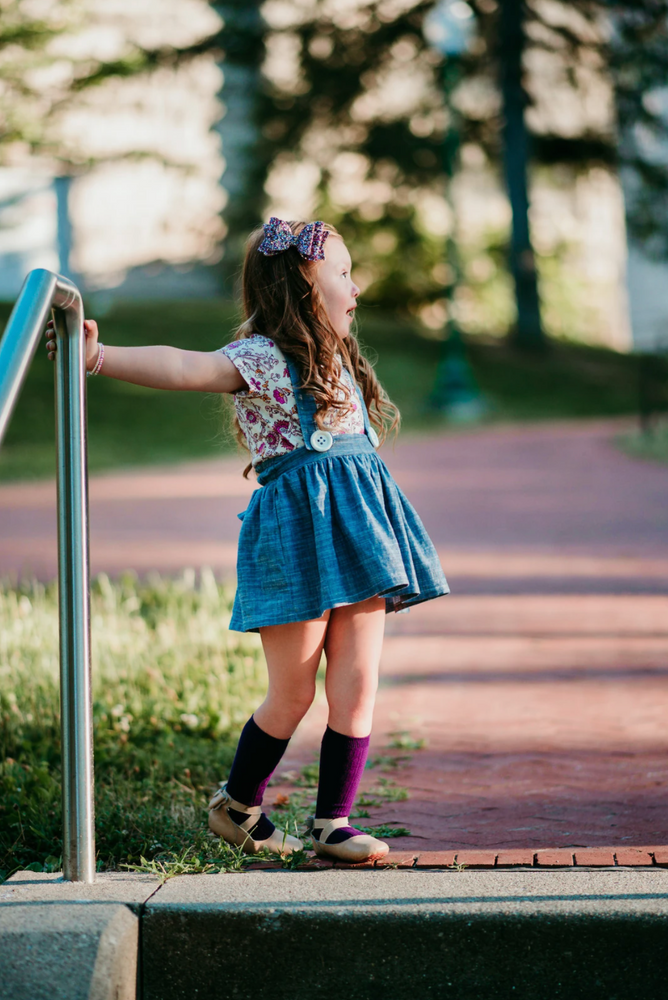 Knee High Socks // Purple Plum