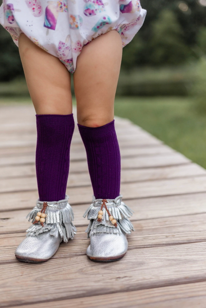 Knee High Socks // Purple Plum