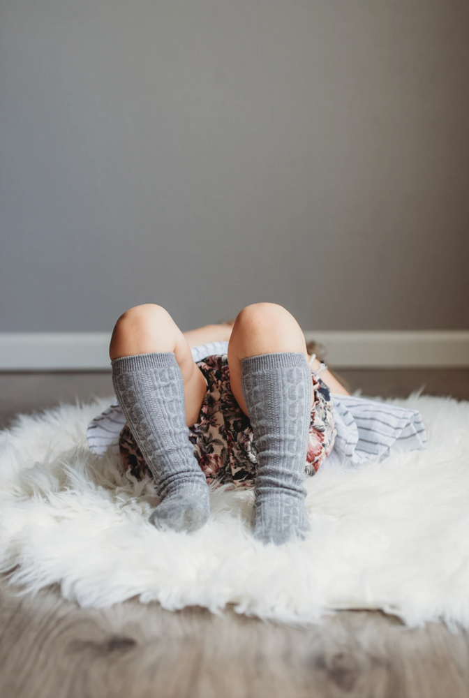 Knee High Socks // Grey