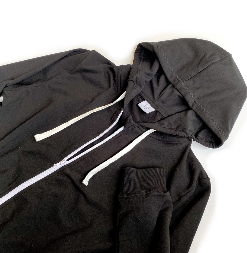 MAMA // Zip Hoodie // Black