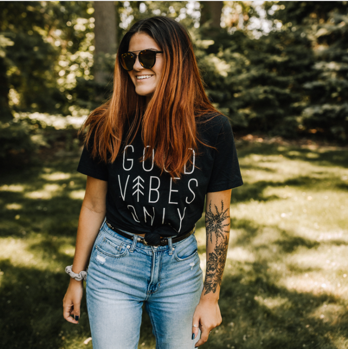 MAMA // "Good Vibes Only" Tee // Black