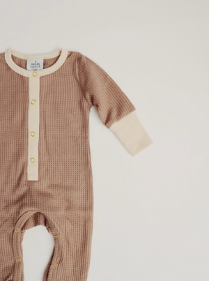 Waffle Romper // Taupe (2020)